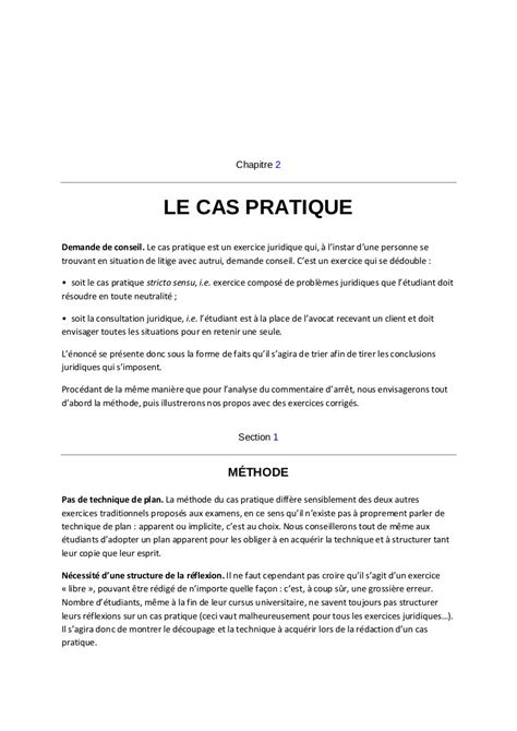 Methode Cas Pratique Par Le Fourn Lelia Lng Par Fichier Pdf