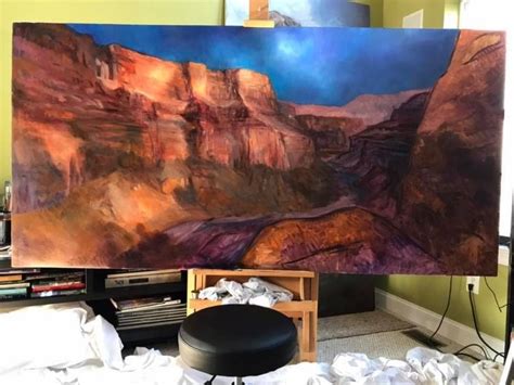 Frankcho Frank Cho Western Art Landscape Paintings Grand Canyon Giants Oil Painting Comic