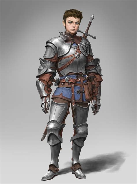 Artstation Young Knight Hyunjoong Knight Art Character