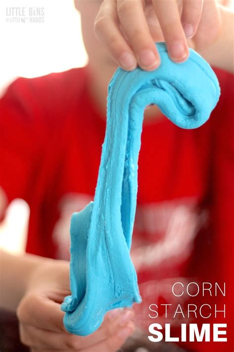 How To Make Slime With Cornstarch Little Bins For Little Hands