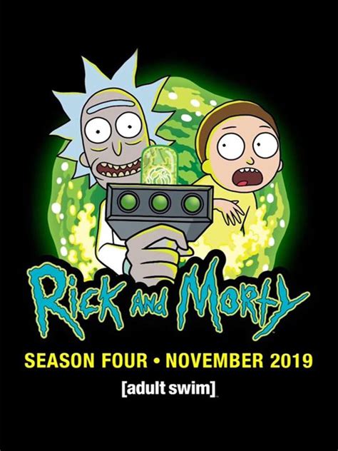Cartel Rick Y Morty Temporada 4 Poster 3 Sobre Un Total De 8