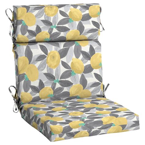 Shop hudson's bay for handbags, women's and men's clothing and shoes, and housewares. Hampton Bay 21.5 in. x 24 in. Stone Gray Lemons Outdoor High Back Dining Chair Cushion-TK1Q216B ...