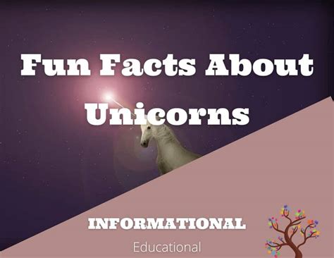 Fun Facts About Unicorns Craftythinking