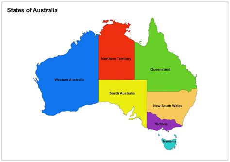 Australian States And Territories Mapuniversal
