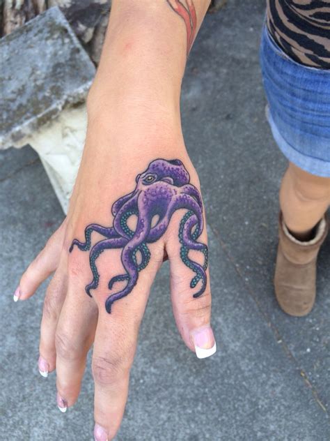 Octopus On Hand By Matt Robinson Anchor Tattoo Vacaville Ca Octopus