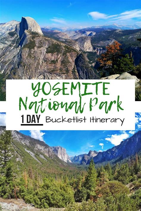 Yosemite National Park With The Text Yosemite National Park Bucketlist