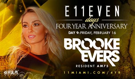 4yr Brooke Evers Tickets At E11even Miami In Miami By 11 Miami Tixr