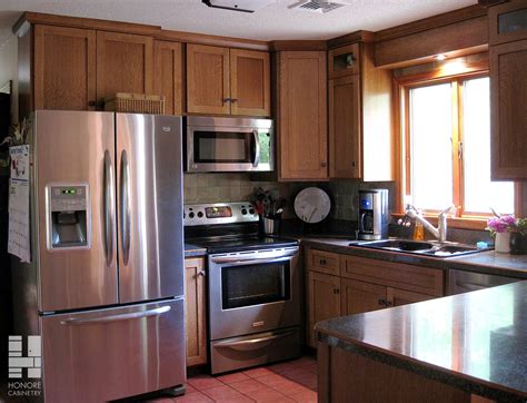 Oak kitchen cabinets have a natural beauty. Handmade Custom Cabinetry : Quartersawn White Oak Kitchen ...