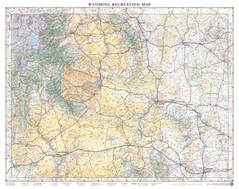 Wyoming Recreation Map Map By Benchmark Maps Avenza Maps