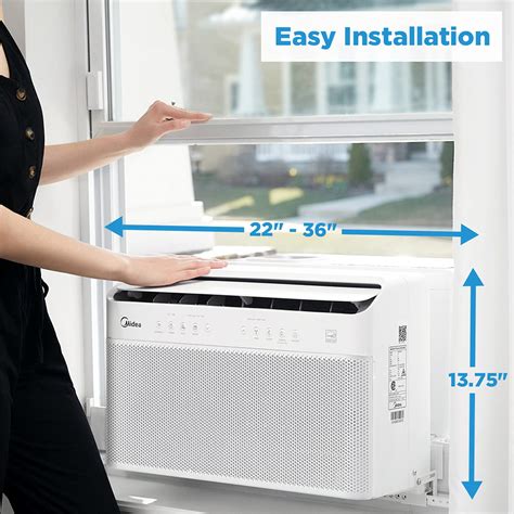 Midea 8000 Btu U Shaped Smart Inverter Window Air Conditionercools Up