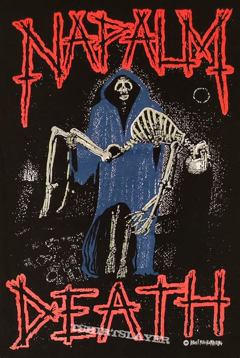 Napalm Death Skeleton T Shirt Tshirtslayer Tshirt And