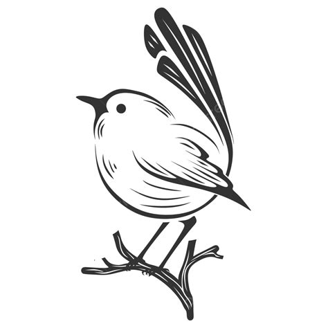 Gambar Seni Garis Logo Vektor Burung Hitam Logo Burung Hitam Logo