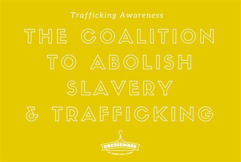 The Coalition To Abolish Slavery Trafficking Cast At The Forefront Of Change