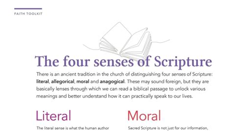 The Four Senses Of Scripture Northwest Catholic Read Catholic News