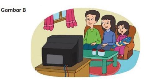 Gambar Kartun Nonton Tv Bersama Keluarga Price 9