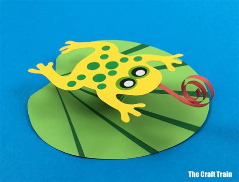 Frog On A Lily Pad Paper Craft The Craft Train