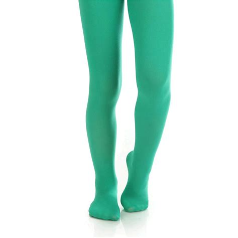 Silky Toes Girls Microfiber Opaque Footed Tights Per Pack Green Size EBay