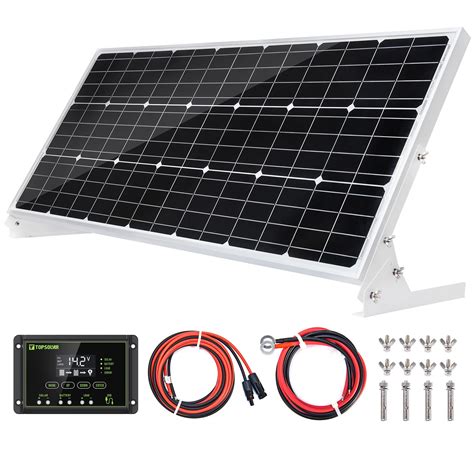 Buy Topsolar 100w 12v Solar Panel Kit Battery Charger 100 Watt 12 Volt