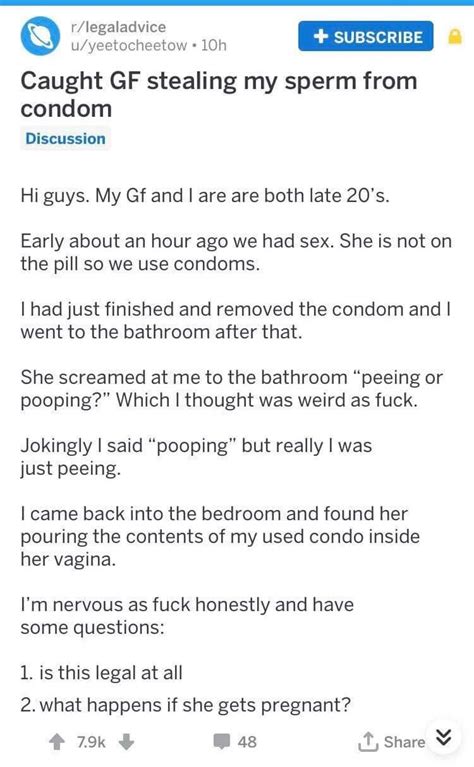 Woman Taking Boyfriend Sperm From Condom Without Consent And Pouring It Into Her Vagina