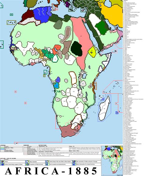Map Of Africa In 1885 A Plethora Of Native States Maps On The Web
