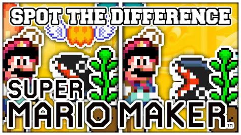 Mario Maker Part 03 Spot The Difference Nintendo Wii U