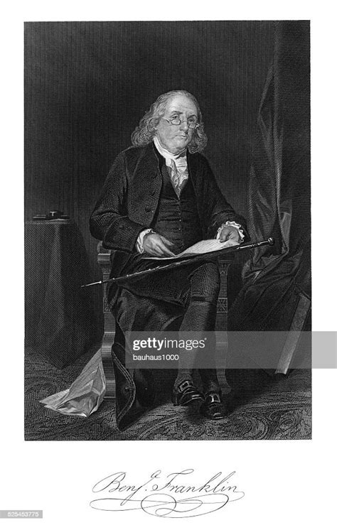 Benjamin Franklin Engraving High Res Vector Graphic Getty Images