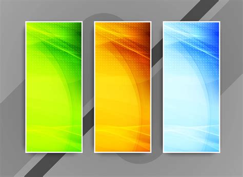 Abstract Colorful Elegant Business Banners Set 532399 Vector Art At