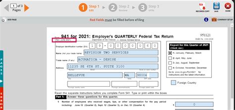 Updated Federal Government Form Available 941 For 2021 Employers