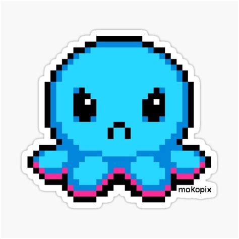Angry Cute Octopus Sticker For Sale By Mokopix Redbubble
