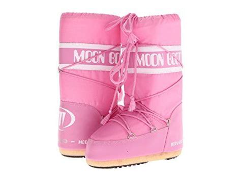 Rendered in a durable woven nylon, this pair boast a super grip sole. Pink Moon Boots | Moon boots, Boots, Shoes