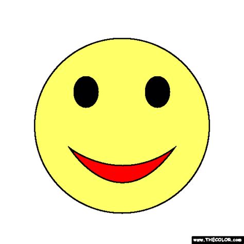 Smiley Face Coloring Page Coloring Pages For Kids