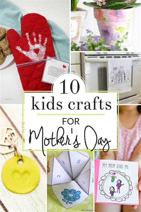 Super unique and thoughtful gifts for moms birthday, christmas etc. Homemade Mother's Day Gifts from Kids - The Crazy Craft Lady