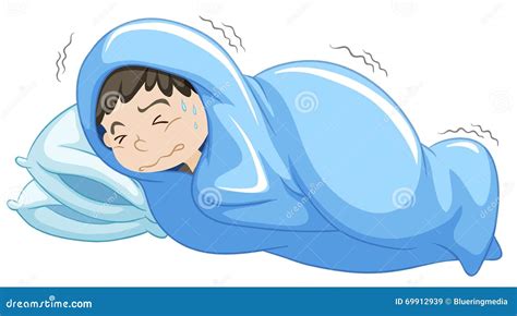 Boy In Bed Having Nightmare Stock Vector Illustration Of Shaking