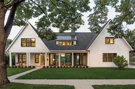 Contemporary Cottage Midwest Home Cottage Exterior Modern Farmhouse