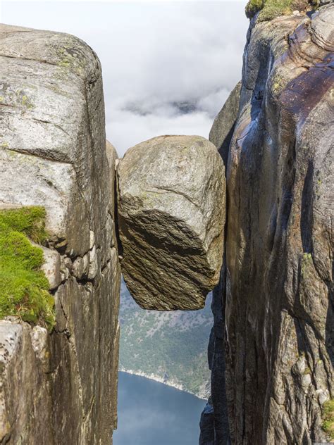 Kjeragbolten A Stone Pea Hanging Above The Abyss Norway Blog About