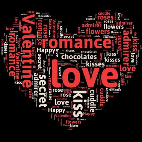 Valentine Word Art Collage Valentine Words Word Art Diy Valentines