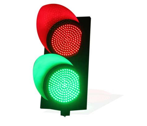 Crossing Road 300mm Red Green Led Traffic Signal Light Wide Way
