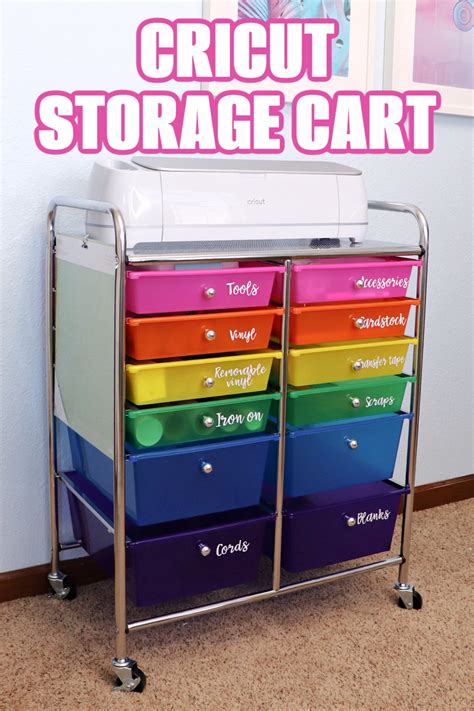 The Best Cricut Storage Cart For Organizing Your Machine And Materials