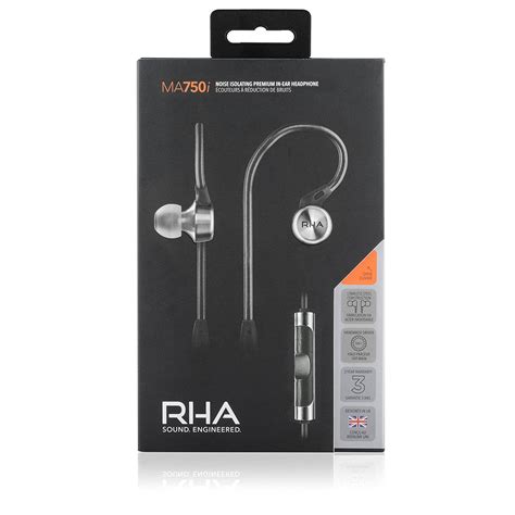 Rha Ma750i Premium Stainless Steel High Res Noise Isolating In Ear