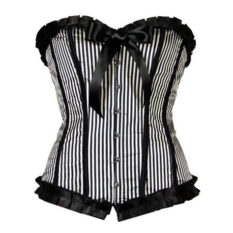 fashionable striped strapless bowknot embellished criss cross lace up corset for women fashion