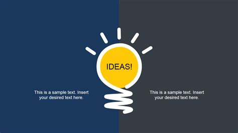 bright idea  design  powerpoint slidemodel