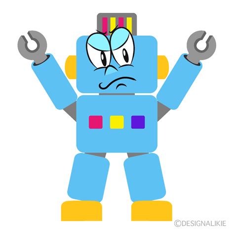 Free Angry Robot Cartoon Image｜charatoon