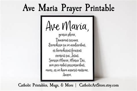 Ave Maria Latein Gebet druckbar, Katholischer Hagel Maria Gebet