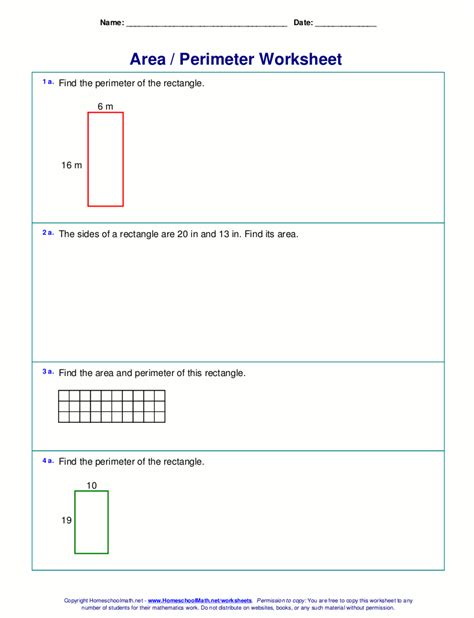 Area And Perimeter Word Problems 3rd Grade