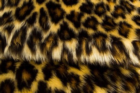Leopard Faux Fur Fabric By The Meter For Disguises