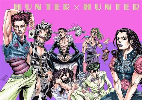 4部アニメ化！ ジョジョ風の『hunter×hunter』イラストがゥンまああ〜いっ ジョジョ ハンターハンター ヒソカ