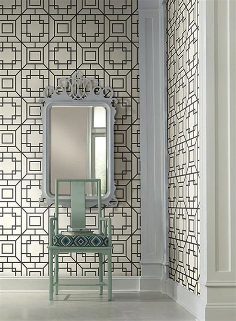 Theorem Geometric Wallpaper In Black And White By Ashford