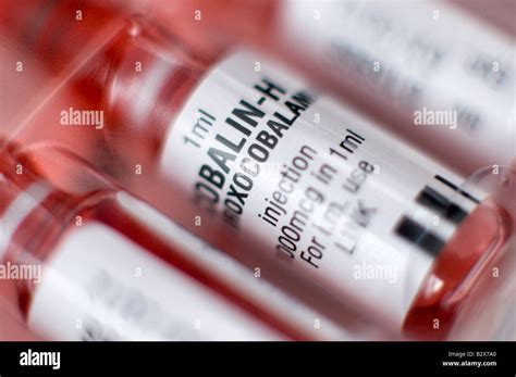 Vitamin B12 Ampoules For Injection Stock Photo Alamy