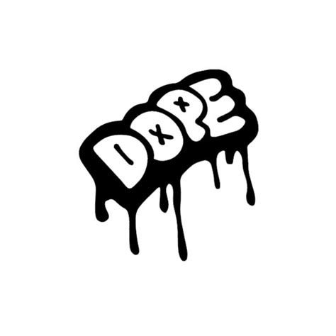 Graffiti Word Dope Sketch Coloring Page
