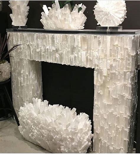 This Crystal Fireplace Is So Stunning Selenite 😍😍😍 Tag Someone Who D Love It 🔮photo By